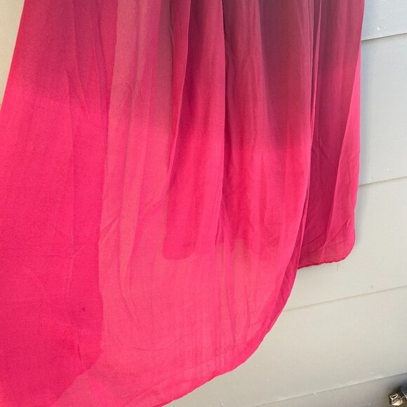 Purple to Red ombre Flowy backless maxi dress XL by Zaful - Picture 6 of 8
